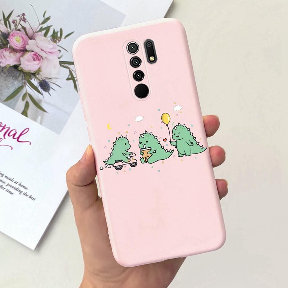 For Xiaomi Redmi 9 Cute Animal Cartoon Phone Case For Redmi 9 Prime Redmi9 China Version Candy Color Soft Silicon TPU Back Cover