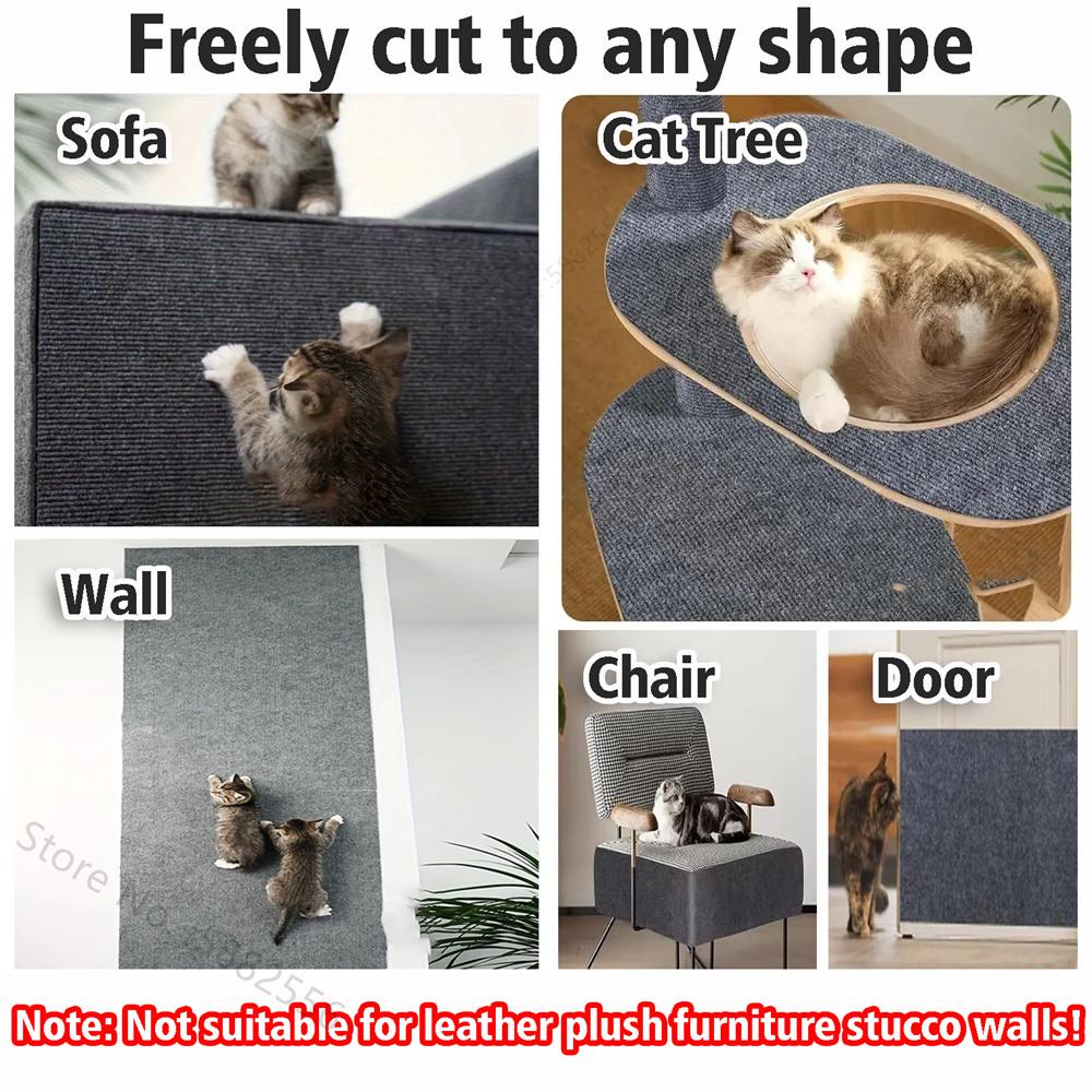 Anti Cat Scratch Sofa Cat Crawling Mat Sofa Protection Grinding Climbing Frame Self-adhesive Carpet Cats Scratch Board Cat Toys