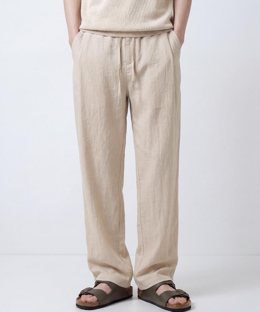 LXT Lyocell Cotton Linen Side Pintuck Pants