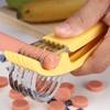 Banana Cutter Chopper Home Kitchen Tool Vegetable Peeler Salad Slice Stainless Steel Fruit Cutter Cucumber Knife