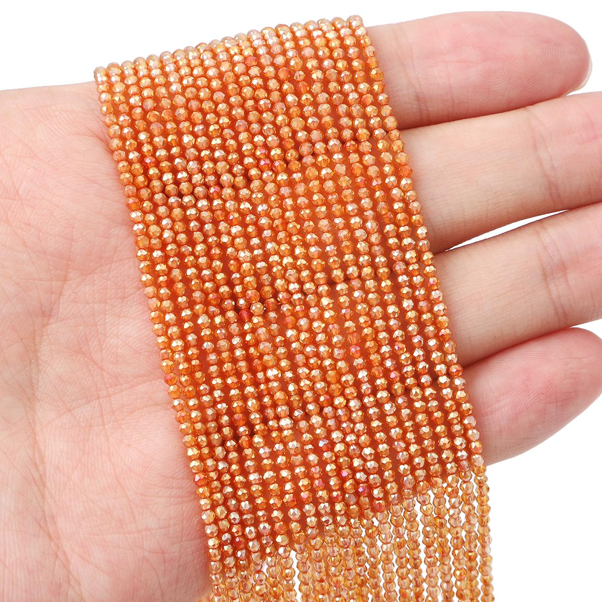 

2 мм 185 шт стеклянные плоские бусины цветной огранки для изготовления ювелирных изделий DIY браслет ожерелье