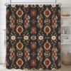 Bunter Bohème-Stil Blumenmuster Duschvorhang Boho Floral Wasserdicht Modern Badezimmer Badewannenvorhang Raumdekor Mit Haken