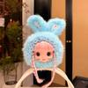 Cute Rabbit Ears Vinyl Face Plush Doll Series Pendant Backpack Hangings Decoration Gifts