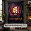 Personalized Wall Tapestry,Union Berlin FC Custom Text, Soft Fabric Wall Art For Indoor Decoration