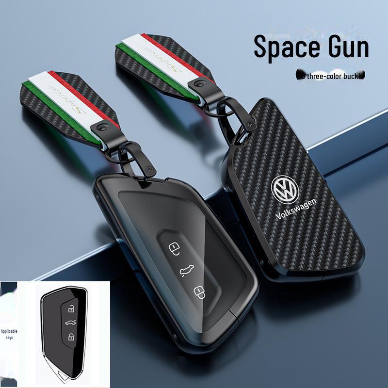 Kryt klíče Volkswagen Lavida pro 24 modelů - Sagitar, Tanyue, Tiguan, Bora a další - Skořepina s přezkou na tašku do auta - Chraňte své klíče stylově.