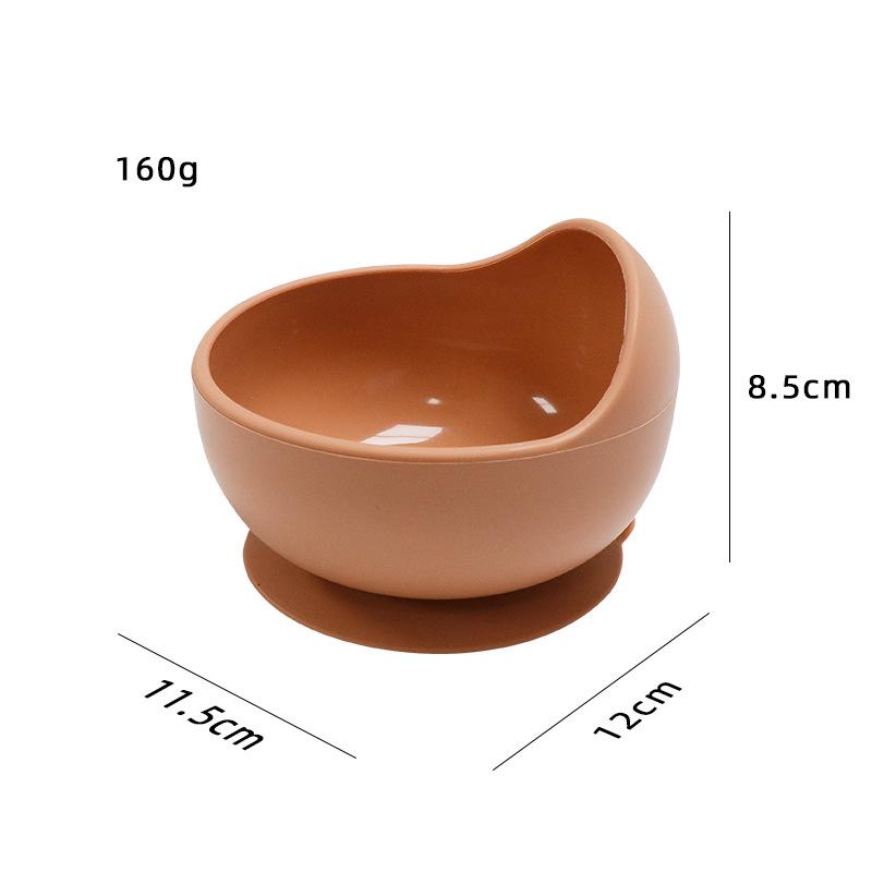 Tigela de Sucção de Silicone para Alimentação de Bebê - Antiderrapante com Tampa