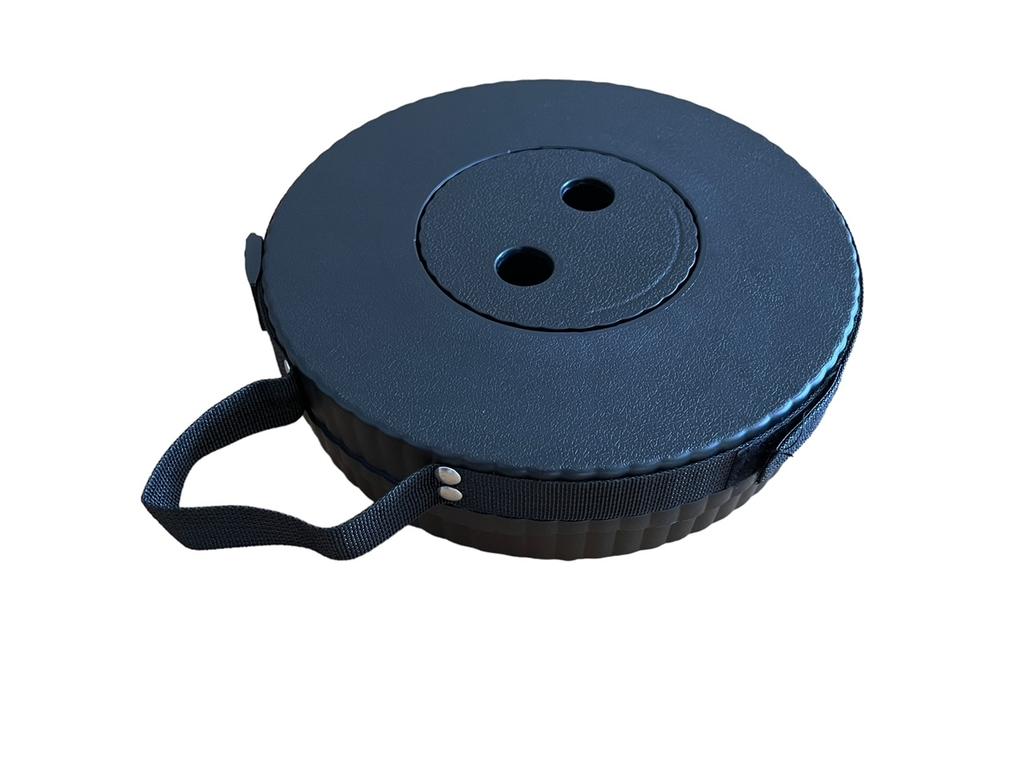 Cover for portable adjustable folding stool with strap