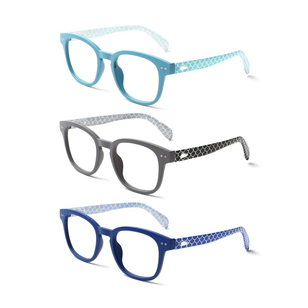 TUREZING Presbyopia Eyeglasse-s Diopter Glasses Blue Light Blocking Men Women Premium Grade Stylish Print Flexible Spring Hinge