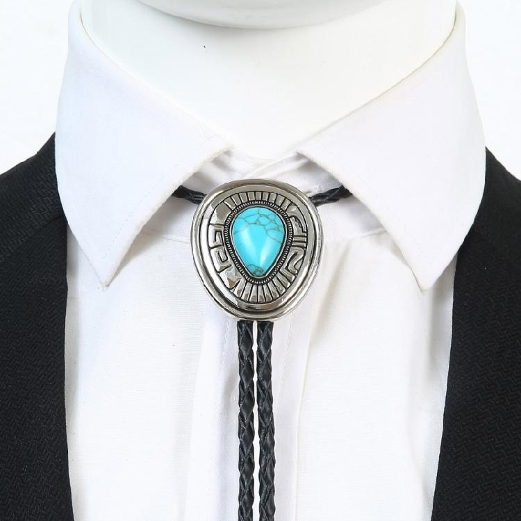 Bolo Tie for Man Woman Performances Cowgirls Western Necklaces Necktie Metal Cool Western Necklaces Cowgirls Costume