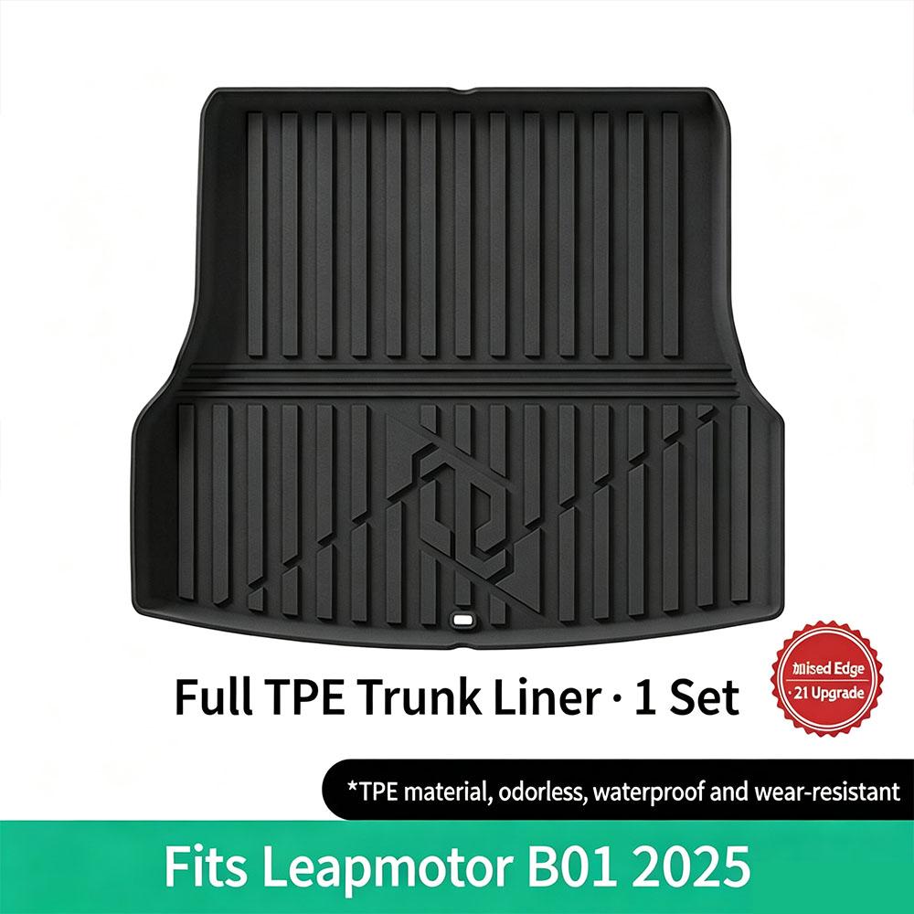 For Leapmotor B10/B01/B05 Trunk Mat TPE Full Surround Trunk Mat Waterproof And Wear-Resistant Car Interior Accessories