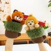 Hand Tree Stump Puppet Panda Red Panda Parrot Monkey Cartoon Plush Doll Toy