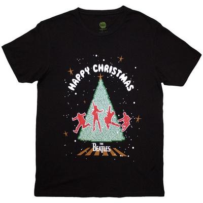 The Beatles Unisex Adult Christmas Tree T-Shirt