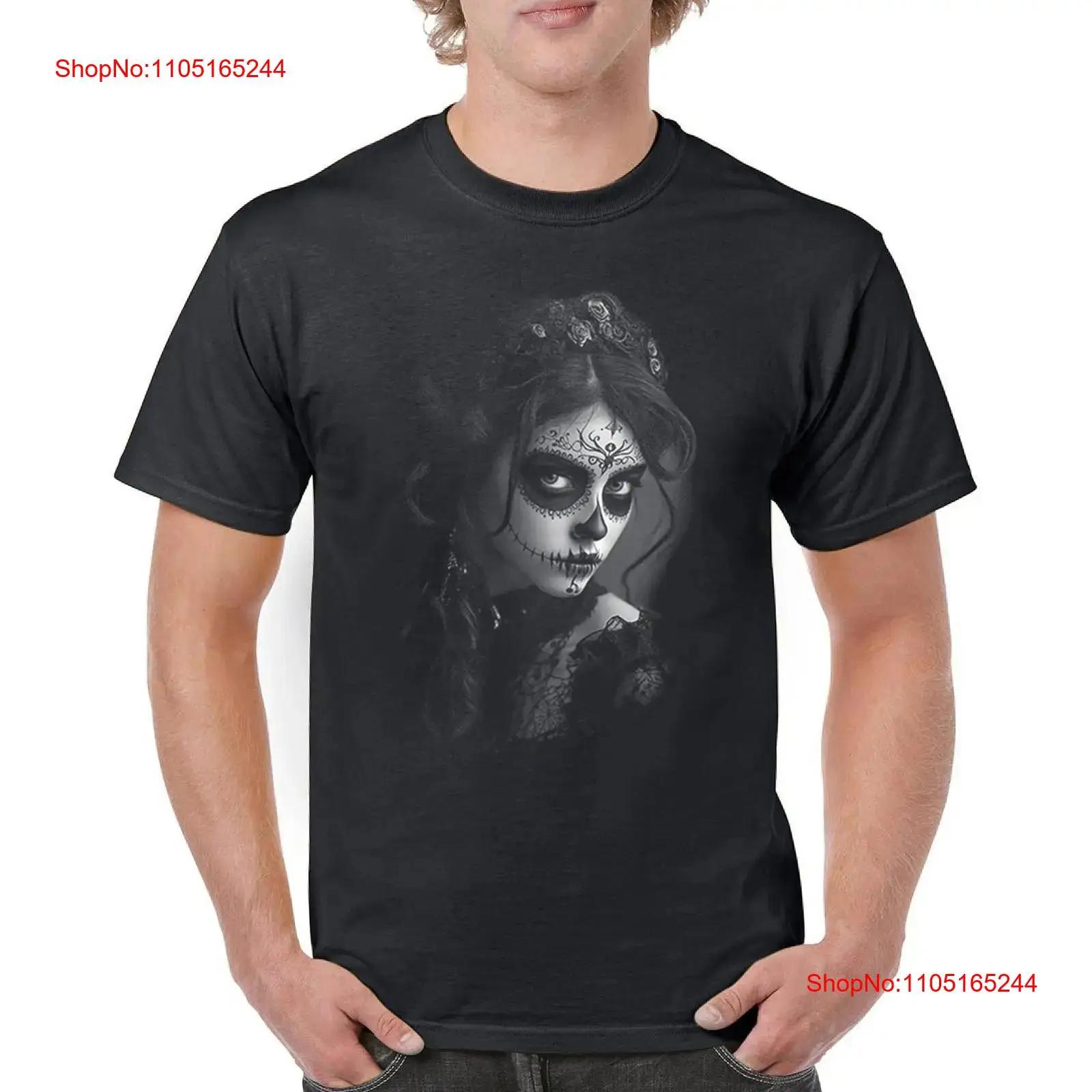 Sugar Skull Woman Day of the Dead T-shirt XXXL