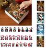Christmas Tree Hanging Ornaments 2D Acrylic Cute Panda Advent Calendar, 24 Days Decorative Car Window Accessories Countdown Collectible Pendants