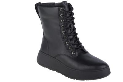 F-Mode, Schwarze Damen-Schnürschuhe
