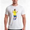 Ronaldinho Brazil Football Tshirt Summer Casual Cotton Tee Oversized Streetwear Tops Vintage Graphic Print 100 Cotton