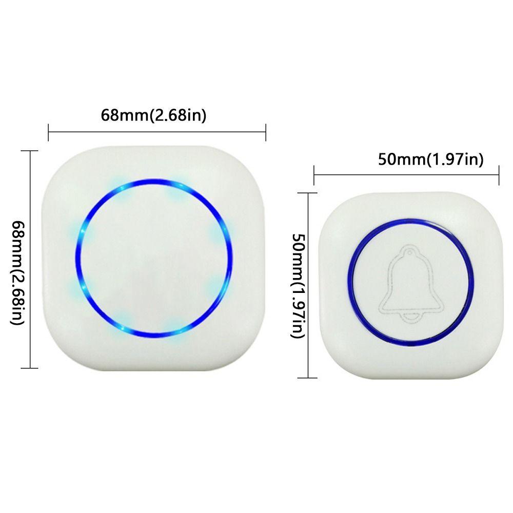 4 Volume Levels Wireless Doorbell Intelligent Electronic Doorbell Door Bell Chime  Elderly Pager