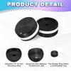 Uxcell Aluminum Potentiometer Knob Inch Volume Adjustment Knob 18mm X 40mm Screw Type Potentiometer for Guitar and Black with White Rubber Ring Wrench