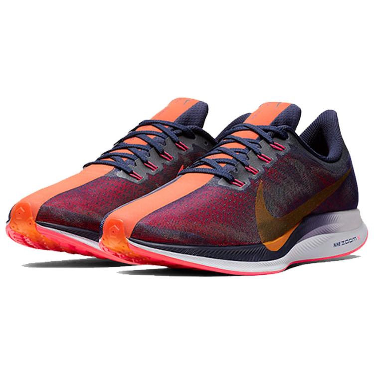 New Nike Zoom Pegasus 35 Turbo Blackened Blue Orange Peel AJ4114-486