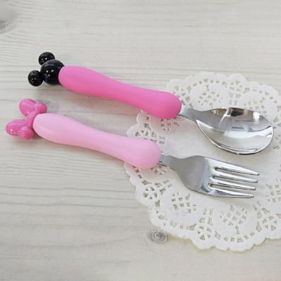 Lilpang Mickey Maskottchen Löffel Gabel Set, zufällige Lieferung, 1 Set