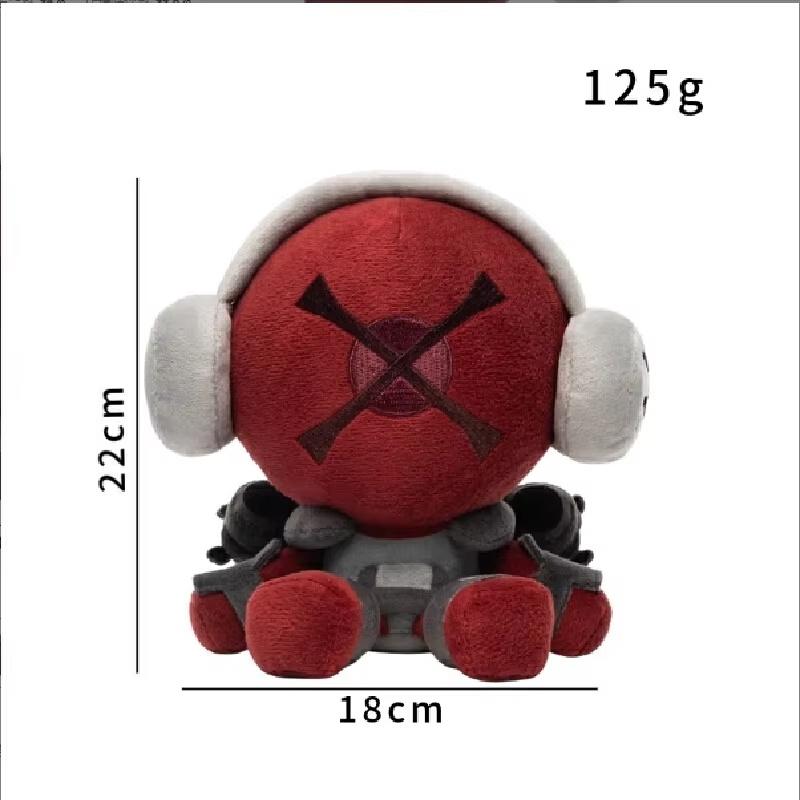 Neuer Todestempel Badware Killdroid Plüsch Schlüsselanhänger Spiel Zubehör Weicher Plüsch Roboter Anhänger Tasche Anhänger Plüschtier Geschenk Für Gamer