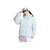 Li Ning CF Su Series White Windproof Moisture Wicking Water Resistant Loose Duck Down Short Jacket Unisex Jacket Frost-Blue AYMV157-6
