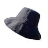 Women's Double-sided Sun Protection Bucket Hat - Summer Pure Cotton Anti-UV Wide Brim, Foldable for Travel.