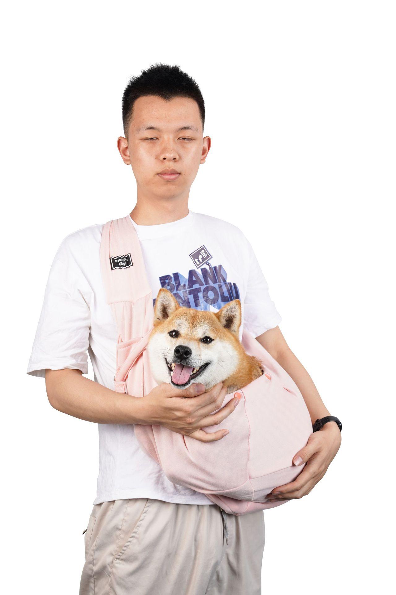 

Foldable Breathable Crossbody Pet Carrier Large Capacity Portable Dog Cat Bag for Travel 7.5kg