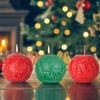 3D Aromatherapy Candle Mold Christmas Tree Snow Scene Ball Mold  Holiday Festival