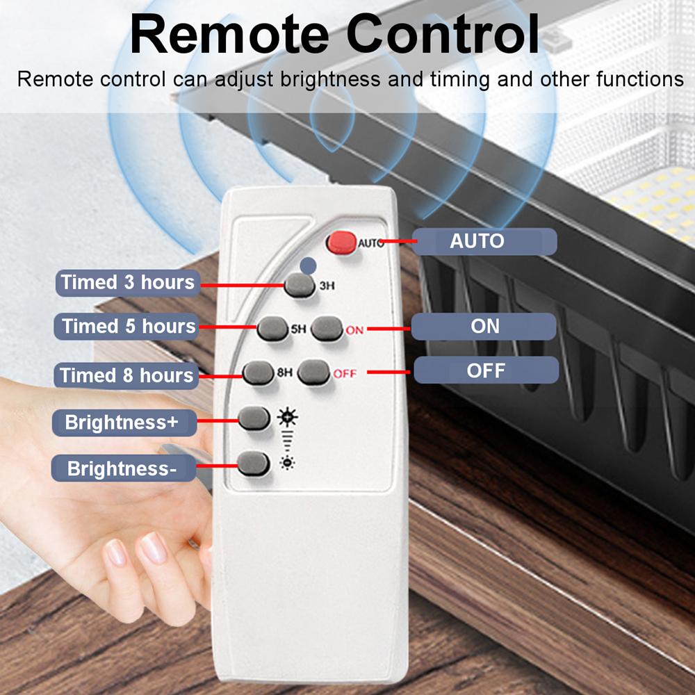 80W/350W/400W Projektionslicht Solarlampe LED Solarlicht Inländische Außenterrassenlampe RC Imprägnierung Timing für Gartenwand im Freien