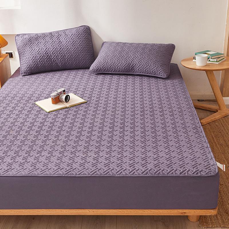 

Новый цельный приятный к коже полированный стеганый матрас, трехкомпонентное покрывало для кровати, защитный чехол для матраса Simmons, пылезащитный чехол Pillowcase/pair