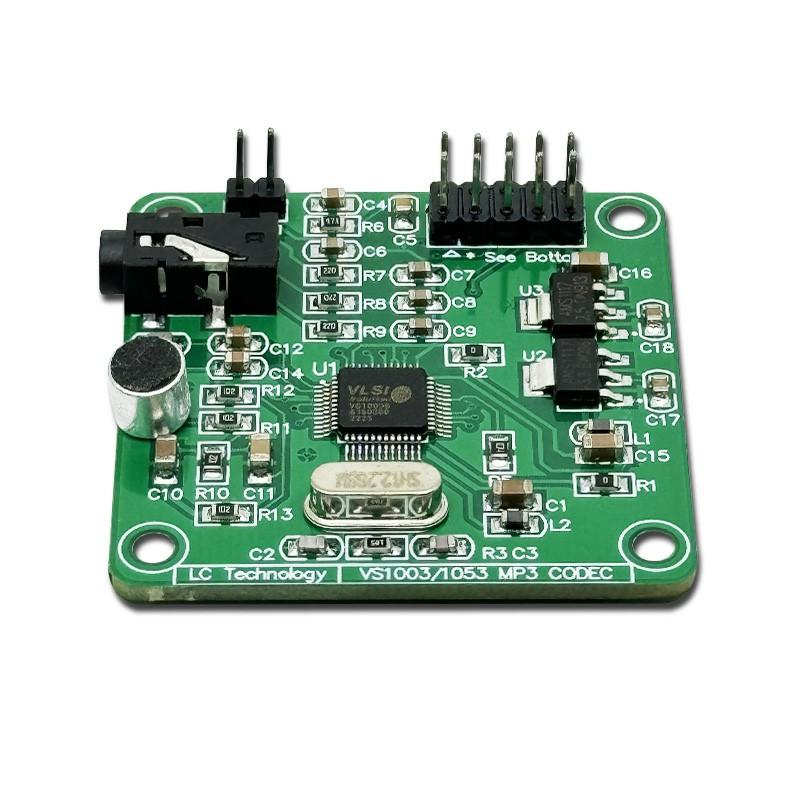

VS1003 Module MP3 Playback Audio Decoding Onboard Microphone 10*10*2 білий