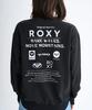 Roxy Damen Pullover Sweatshirt mit historischem Logo, Schwarz
