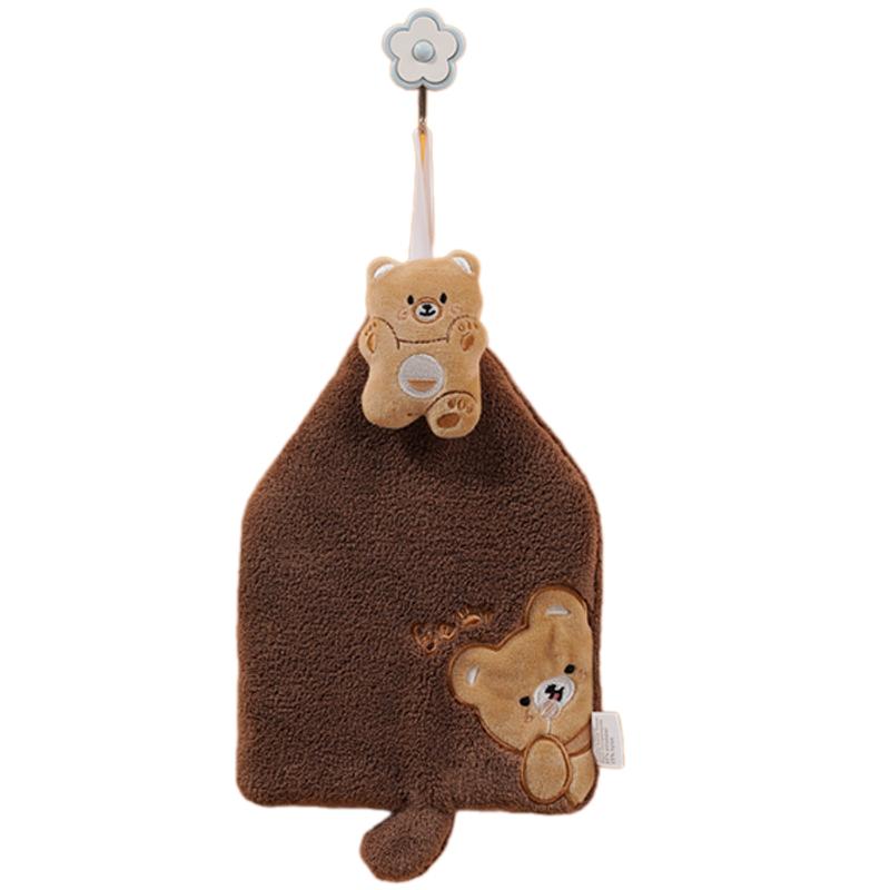 Prosoape de Mână pentru Copii cu Modele Drăguțe cu Animale de Desene Animate, Catifele Moi de Corali, Foarte Absorbante, Uscare Rapidă, Pentru Bucătării și Băi