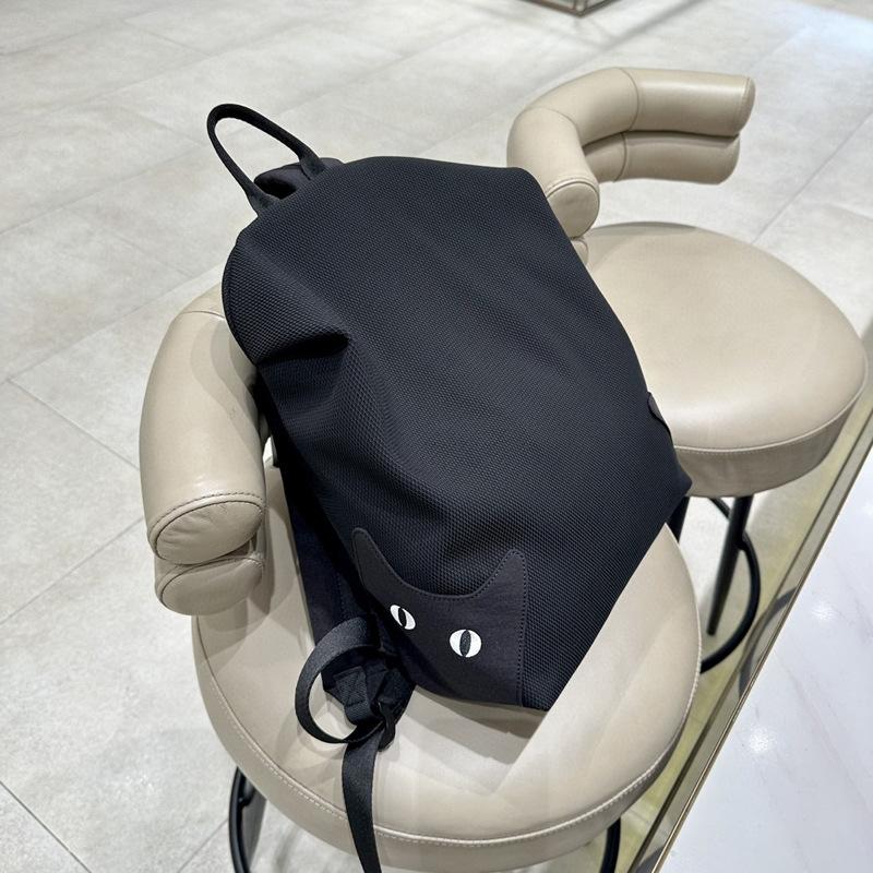 Design Sense Niche Computer Cat Outdoor Student Bag Cute Light Travel Backpack Net Cloth Bag