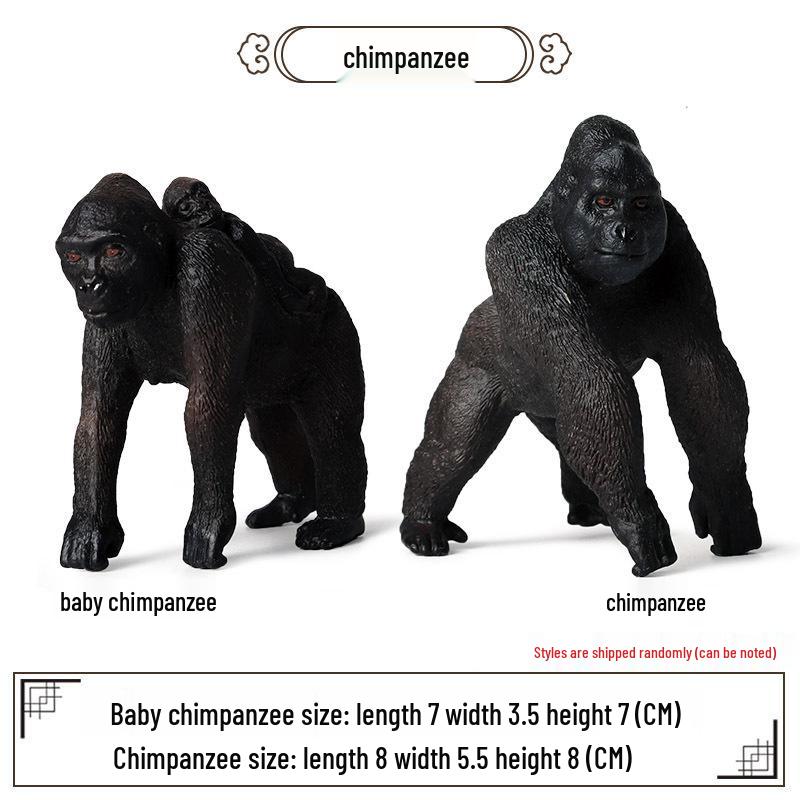 Wildlife Simulation Model: Tiger, Lion, Panda, Elephant, Rhinoceros, Kangaroo, Leopard, Horse, Sheep Toy Set