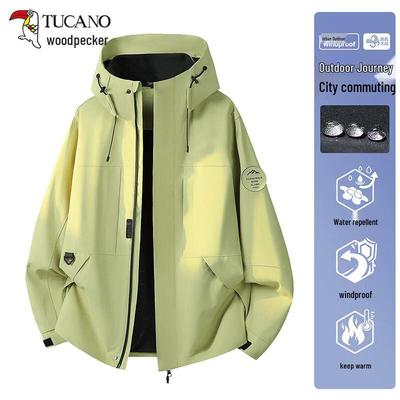 Women's Water-Repellent Windproof Hooded Hiking Jacket