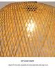Bamboo Woven Lantern Light for Chinese Restaurant or Teahouse - Rattan Straw Hat Pendant Light