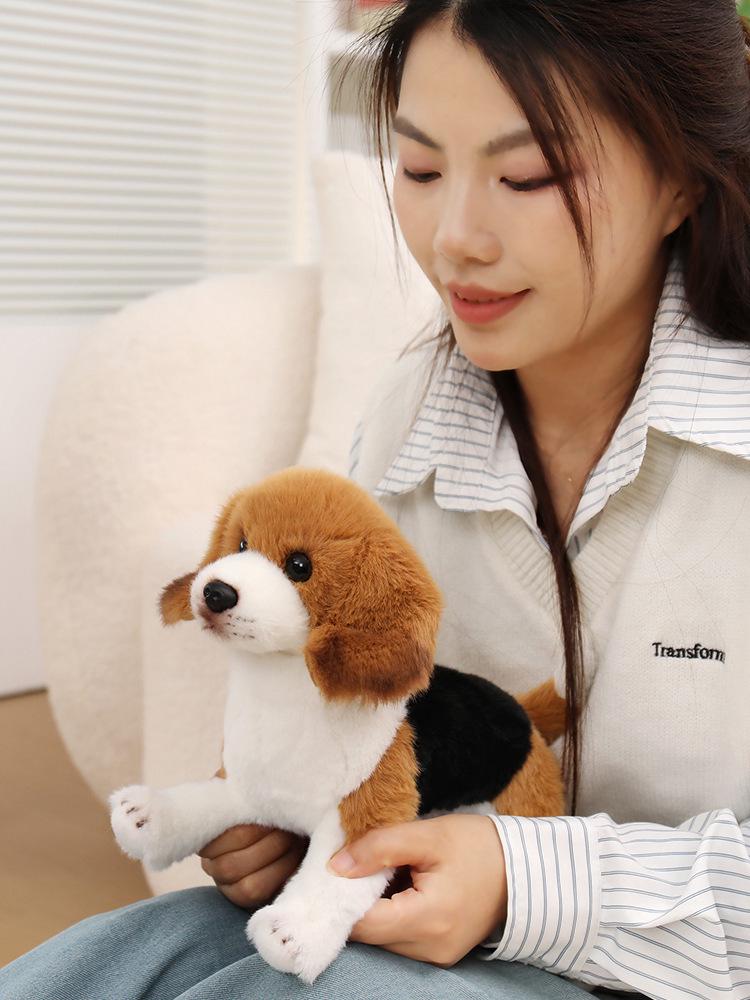 St. Bernard & Beagle Plush Toy Set