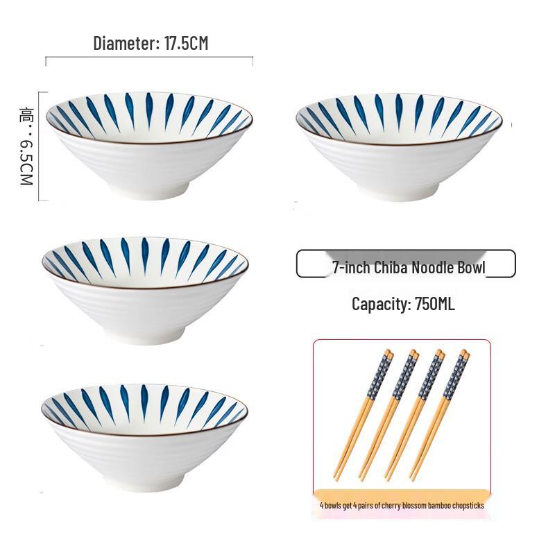 Naijiang Japanese Ceramic Ramen Noodle Bowls