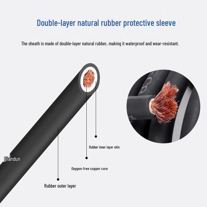 National Standard Welding Torch Cable: 16-70 Square, Pure Copper