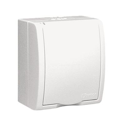 Aquarius Hermetic Socket. 1-Way With/Without Ip54 White - E131Aa-Kn287