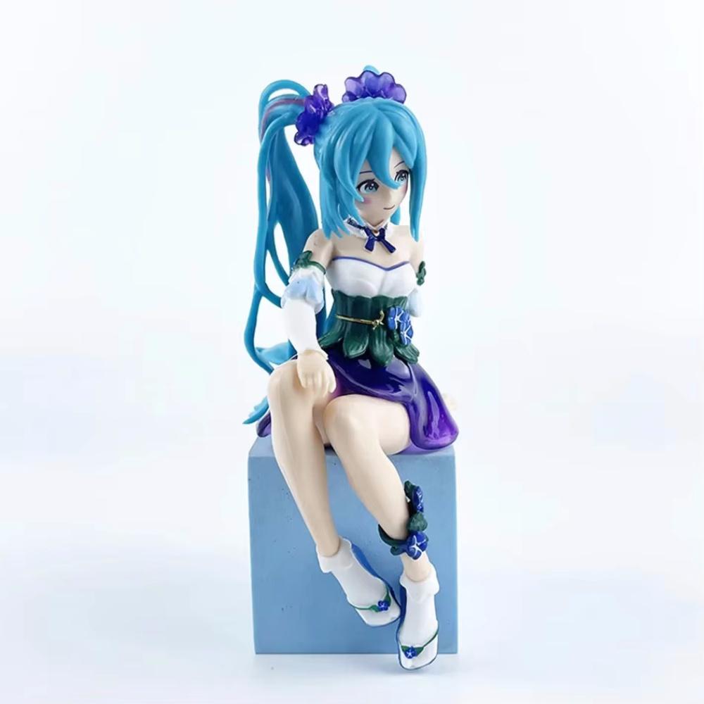 Animal Hatsune Miku Morning Glory Fairy Anime Figure 14CM PVC Action Model Ornament Noodle Stopper Collectible Toy Gift