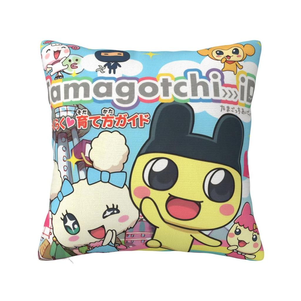 Japan Kuchipatchis Pillow Cover Funny Mametchi Cushion Cover Soft Custom Pillow Case Kawaii Pillowcases For Sofa Car Home Decor