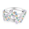 925 Silver Butterfly Dragonfly Insect Closed Ring For Women Valentine's Birthday Gifts DIY Wedding Jewelry Accessory