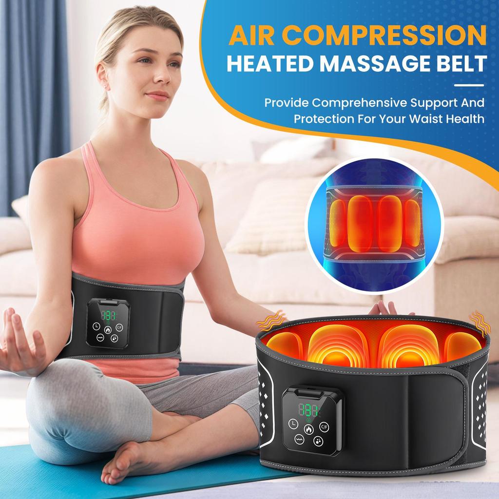 Smart Wireless Heating Lumbar Support & Massager Belt