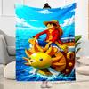 Wanted: Monkey D. Luffy Blanket Ultra-Soft Suitable for Office Chair Livingroom Picnics All-Season Use Stylish Decor