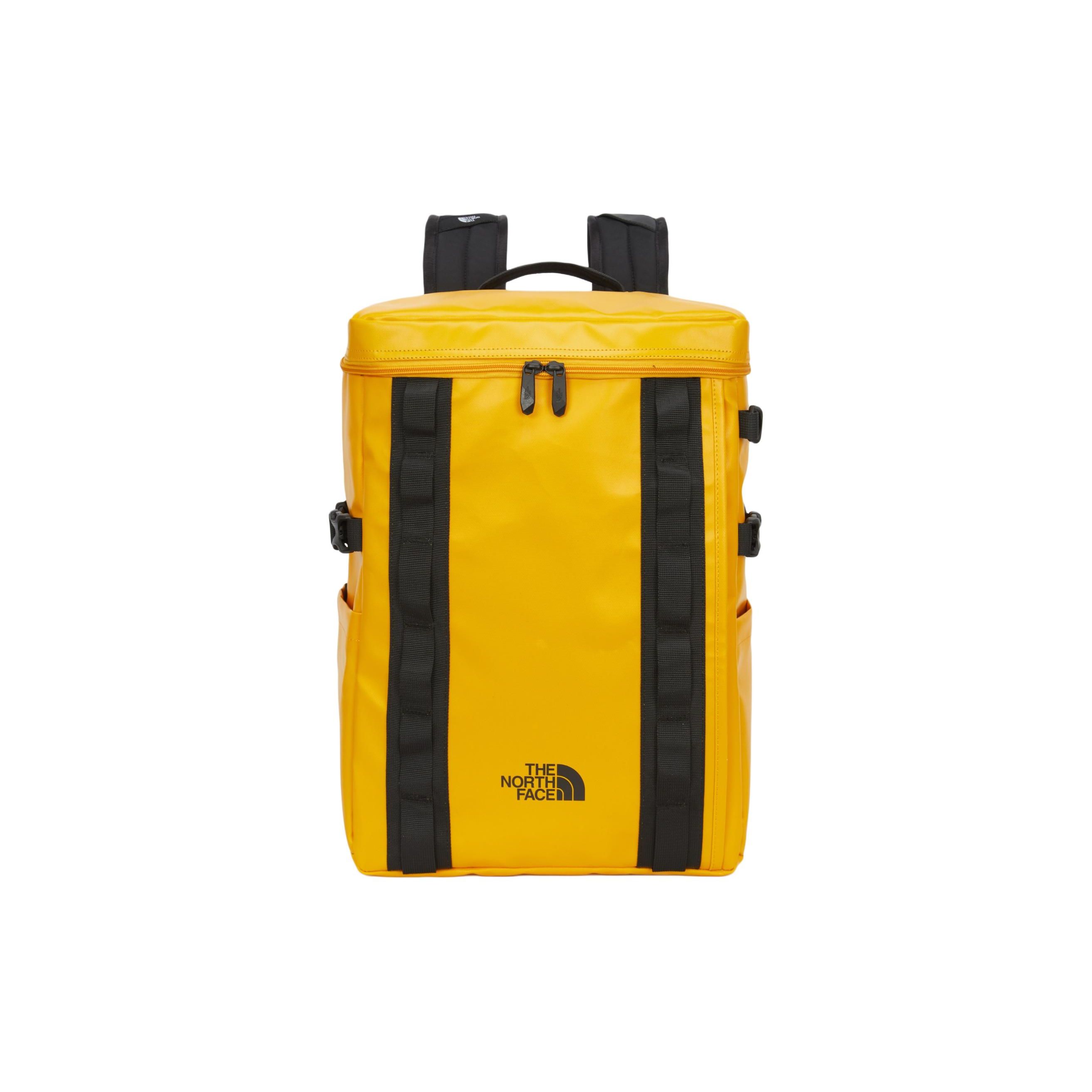 The North Face 19L Logo Zip Closure Backpack Unisex Backpacks Yellow NM2DQ06C Yellow