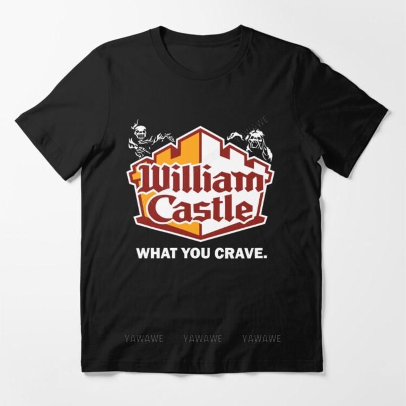

Beach man tee shirt fashion print tees WILLIAM CASTLE Essential T Shirt teenager cotton Oversized tee shirt male summer top S