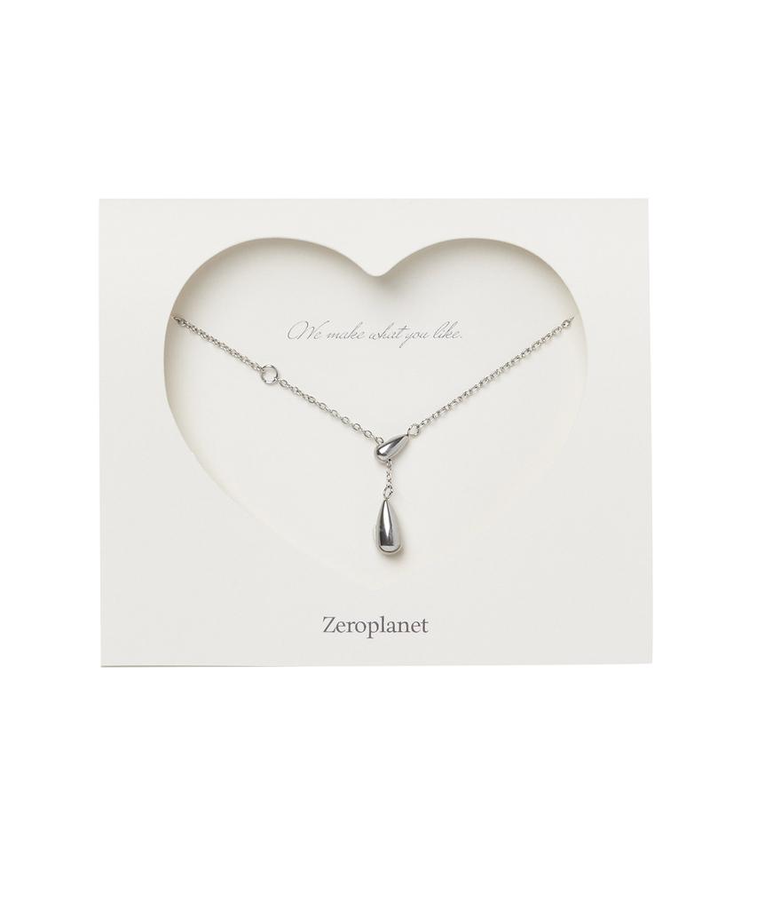 Zeroplanet Tears Drop Necklace [Silver]